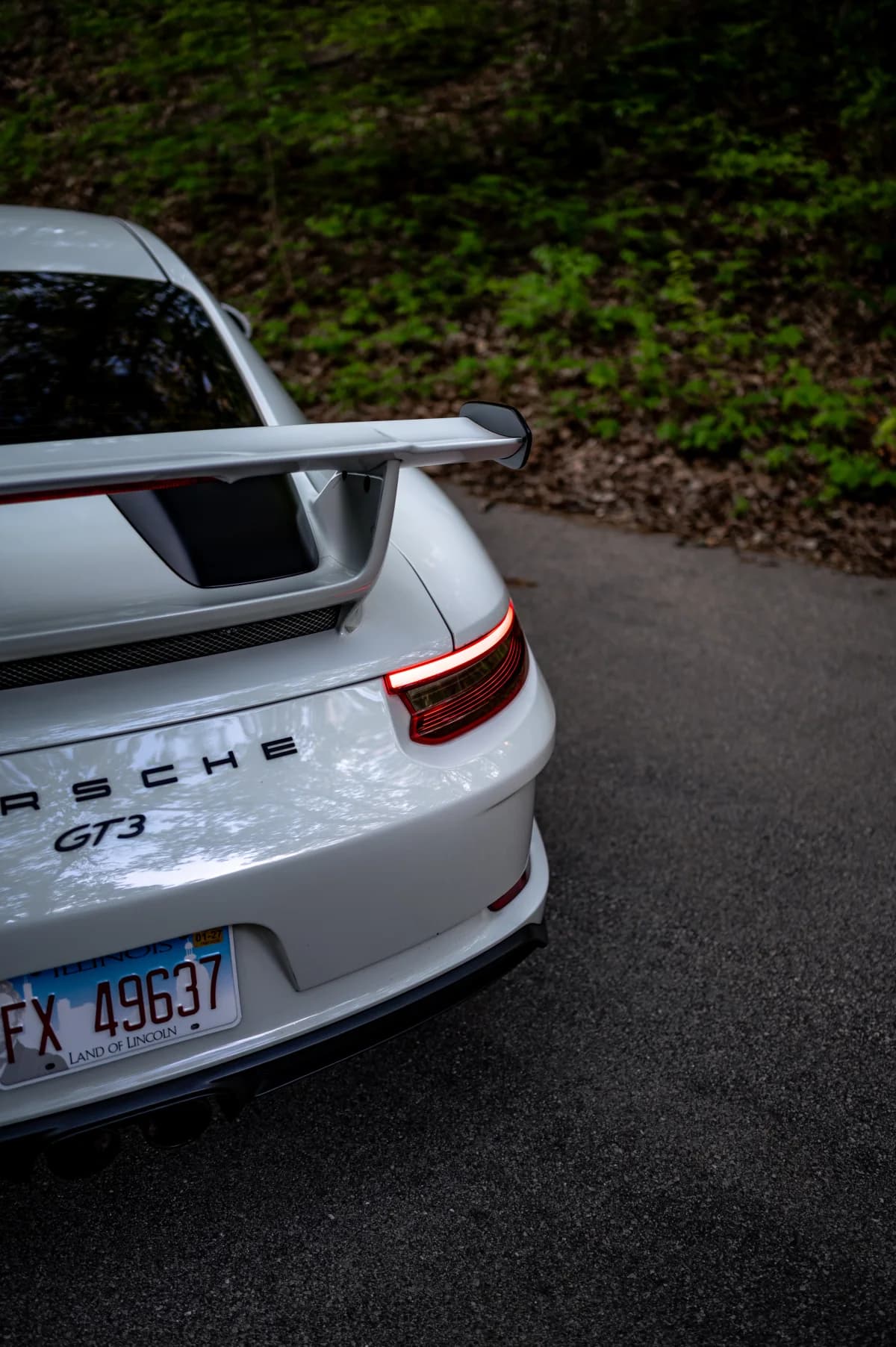 Porsche 911 GT3 (991.2) rear wing detail